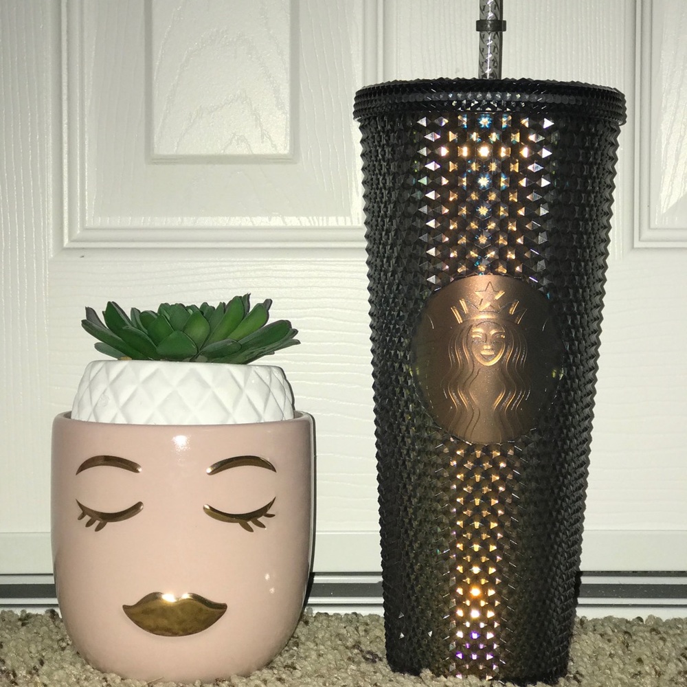 Starbucks unicorn black studded tumbler